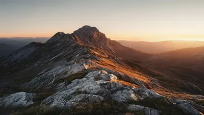 Rugged mountain landscape.