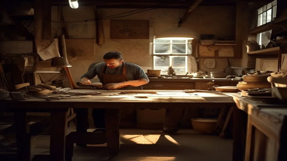Craftsman workshop lighting.