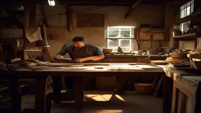 Craftsman workshop lighting.
