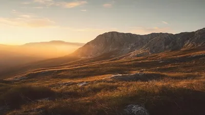 Rugged mountain landscape.
