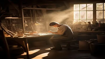 Craftsman workshop lighting.